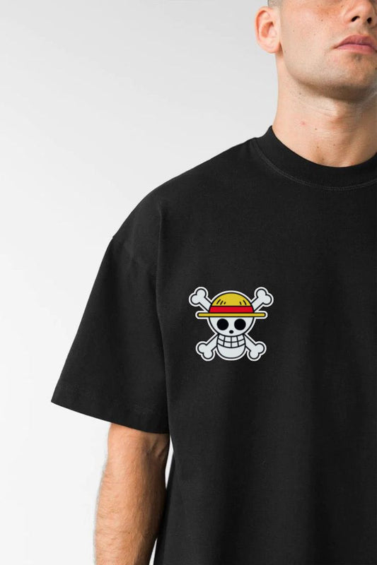 Luffy Oversized T-Shirt in BLACK[One Piece]